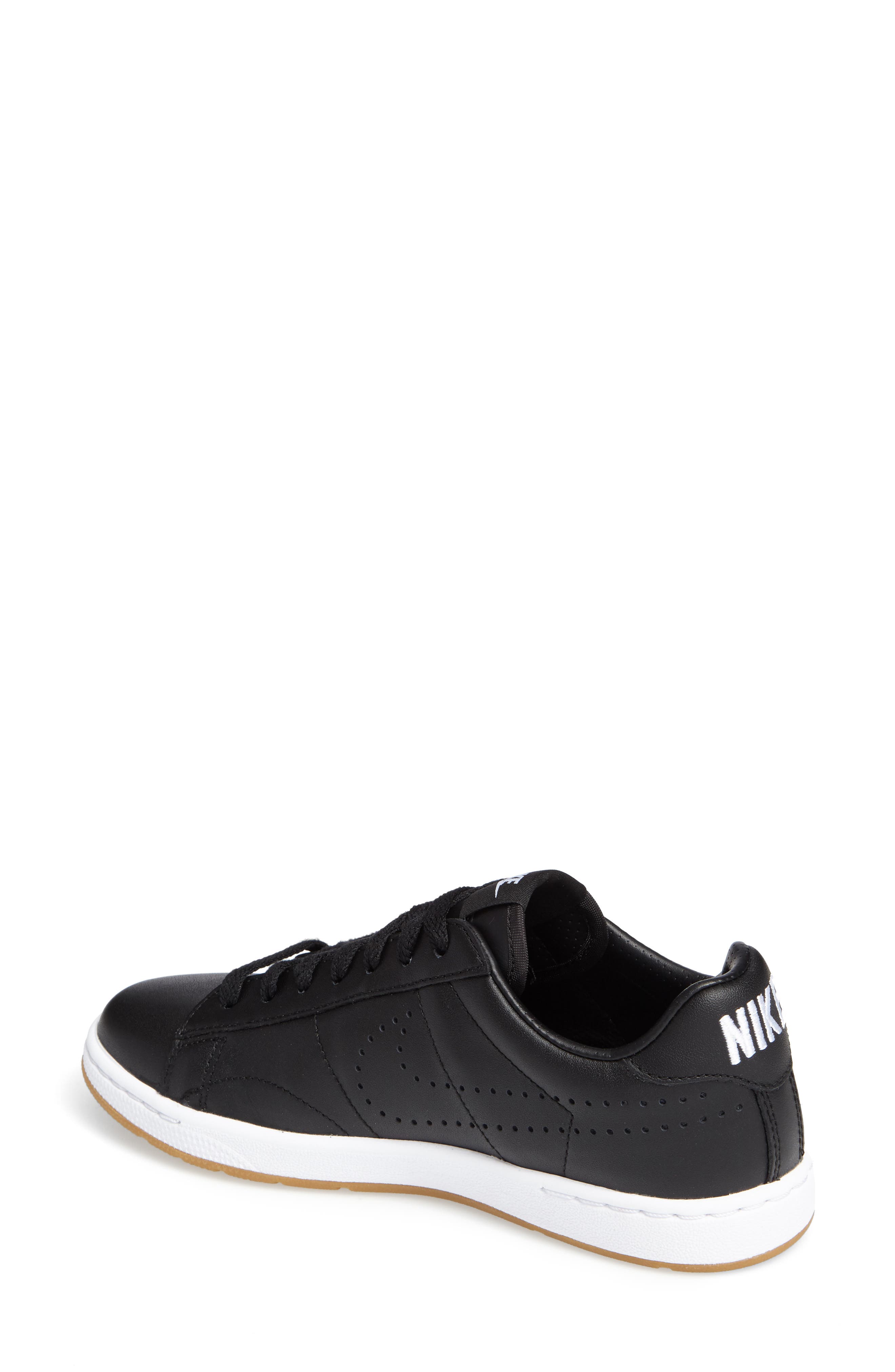 'Classic Ultra' Leather Sneaker, Alternate, color, BLACK/ WHITE/ BROWN