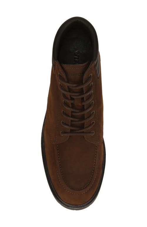 Vince Leonard Lugged Suede Boot In Brown