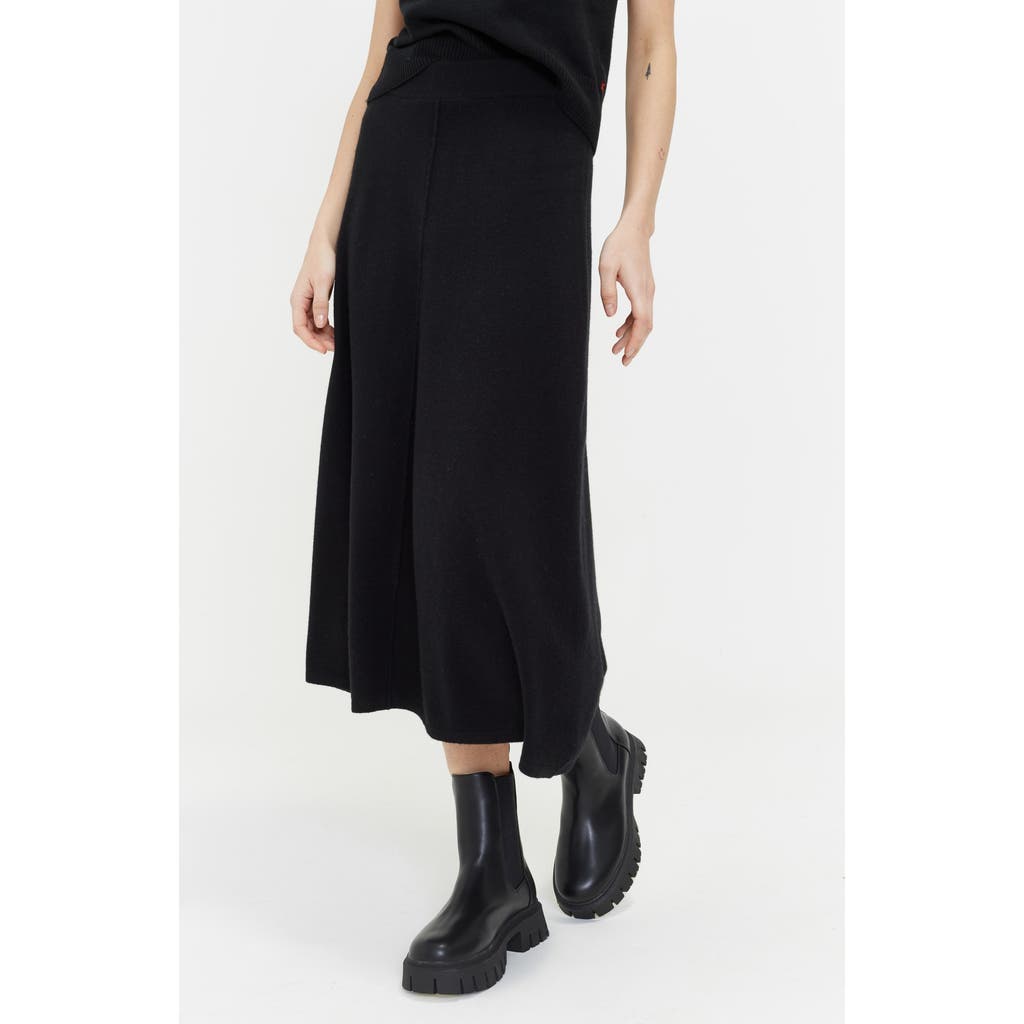 Chinti & Parker Wool Cashmere Midi Skirt In Blue