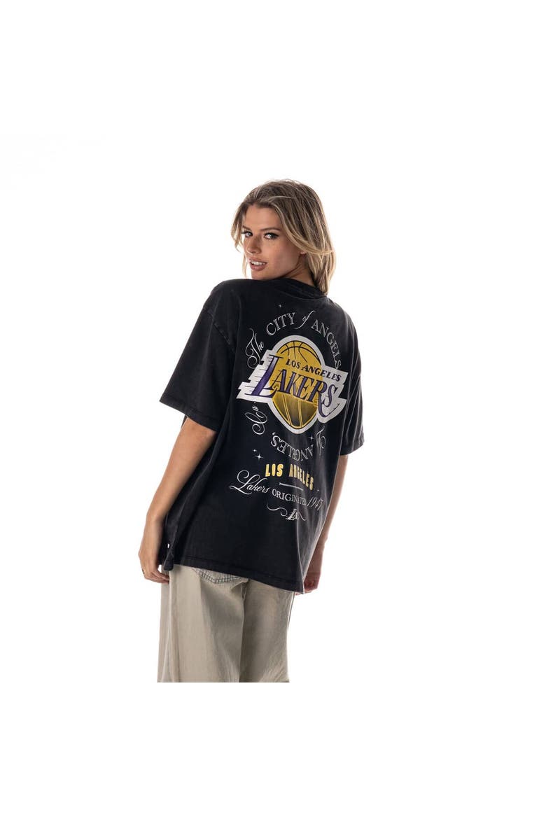 Unisex The Wild Collective  Black Los Angeles Lakers Oversized Streetwear T-Shirt, Alternate, color, Black
