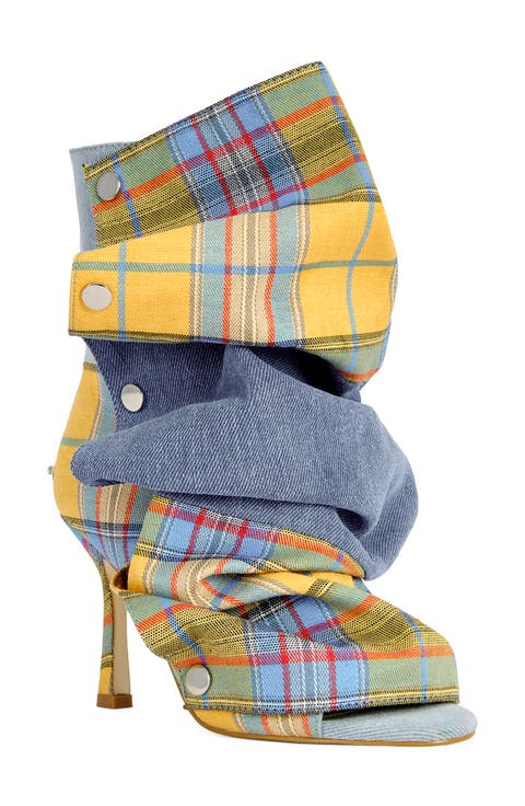Birdsong Open Toe Denim Bootie (Women)