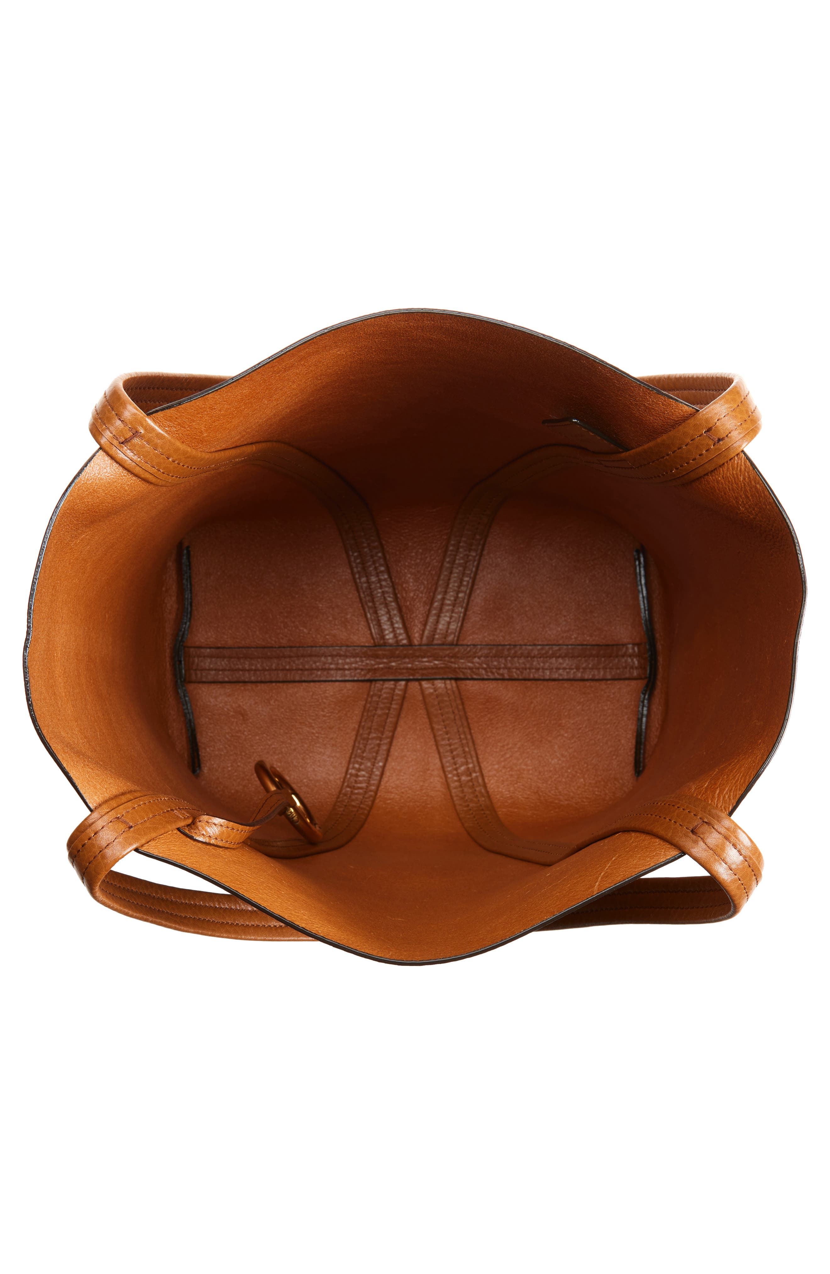Spin Leather Tote, Alternate, color, 26M CLAY BROWN