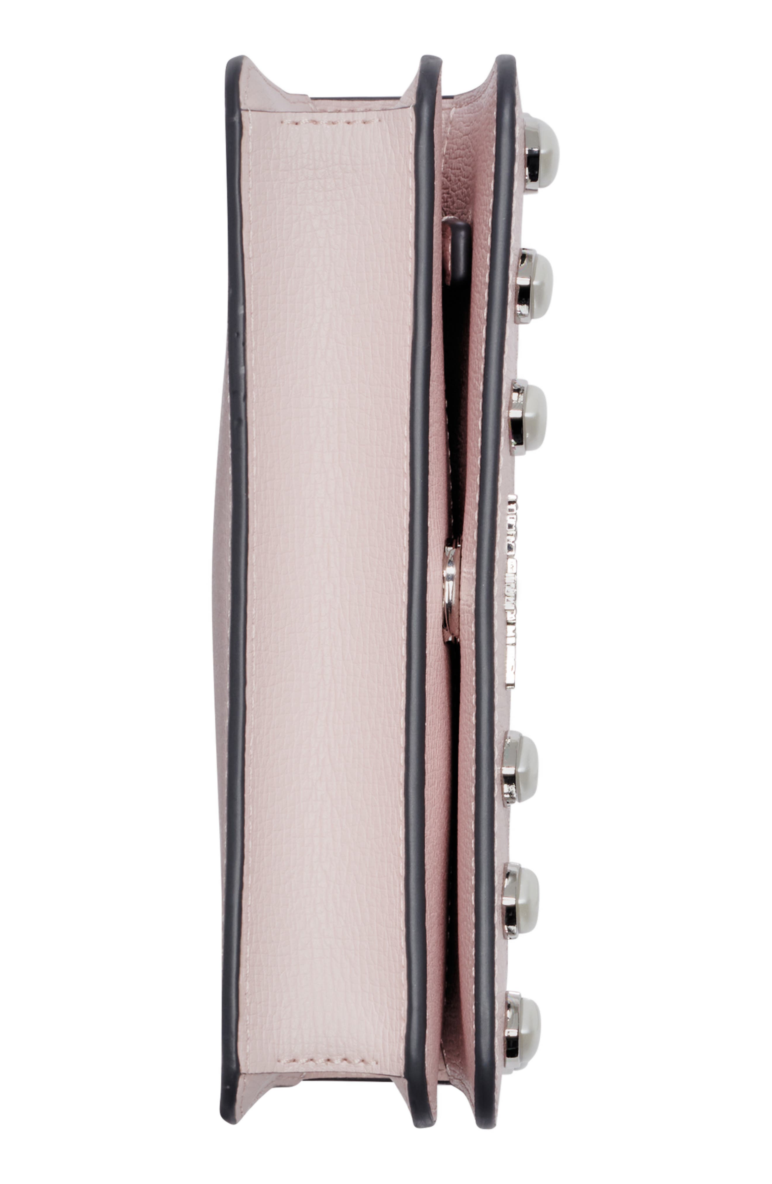 KARL LAGERFELD PARIS Kosette Leather Crossbody Bag, Alternate, color, Lotus