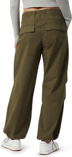Hill Toggle Waist Wide Leg Cargo Pants