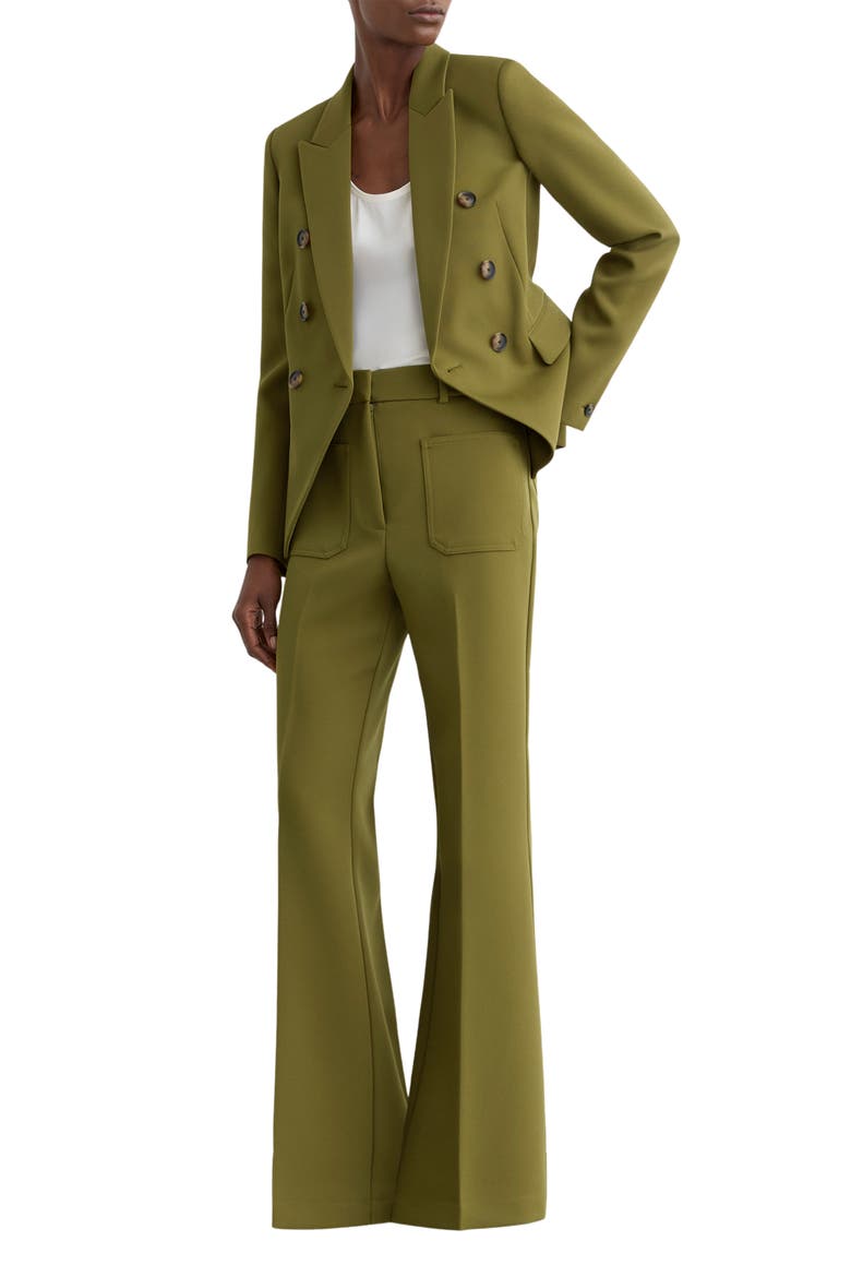 Priya Patch Pocket Wide Leg Pants, Alternate, color, CHARTREUSE GREEN