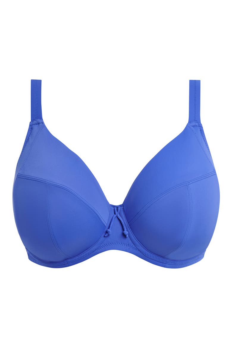 Plain Sailing Underwire Plunge Bikini Top, Alternate, color, AZURE