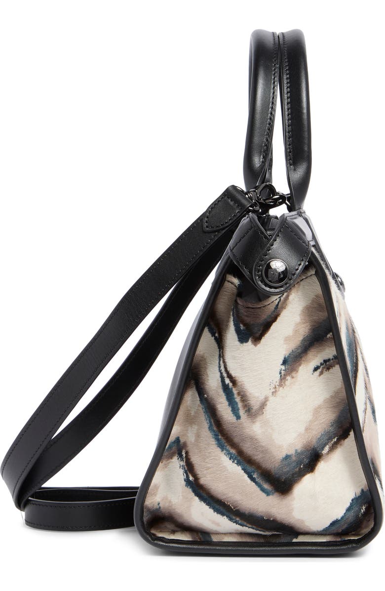 Longchamp Le Pliage Genuine Calf Hair Small Handbag, Alternate, color, Grey