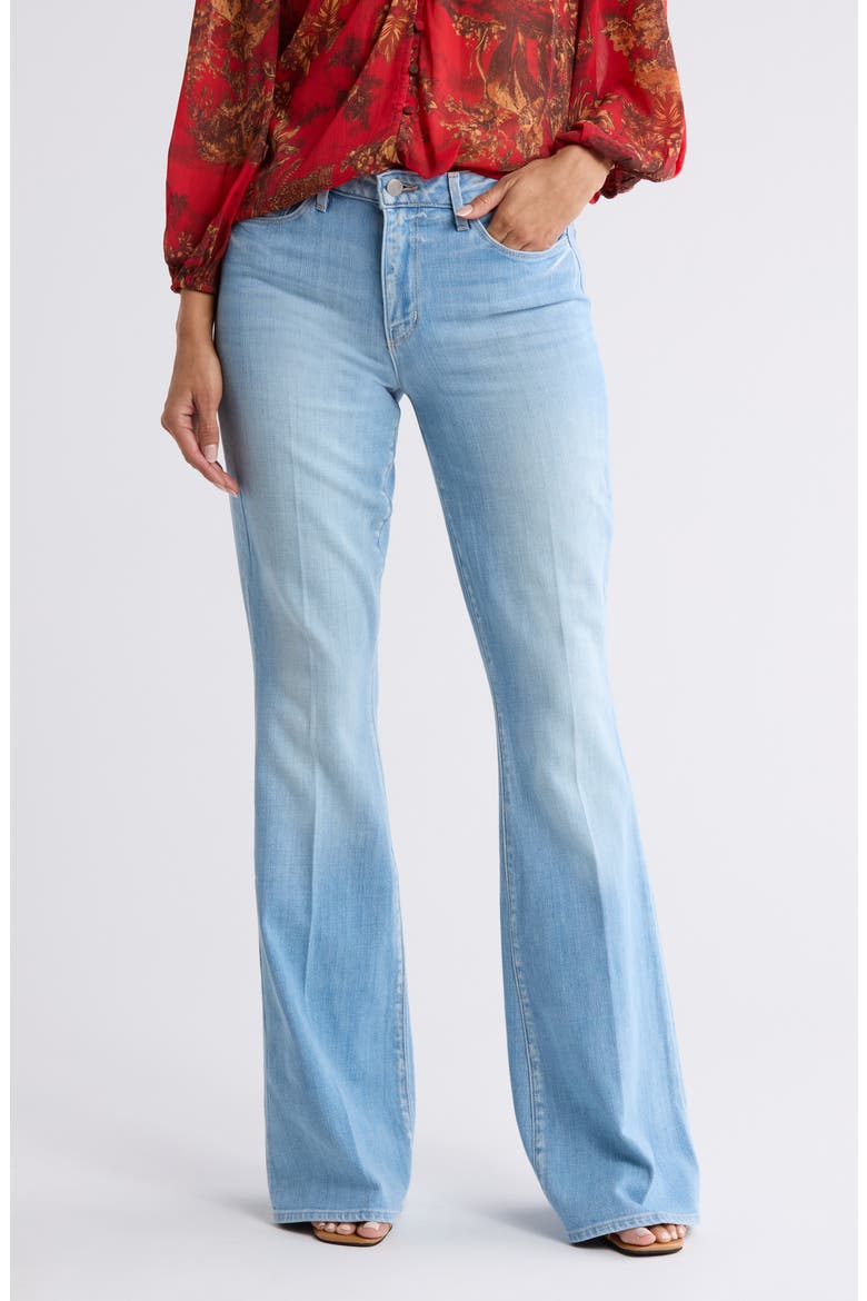 Bell High Waist Flare Jeans, Main, color, OLYMPIA