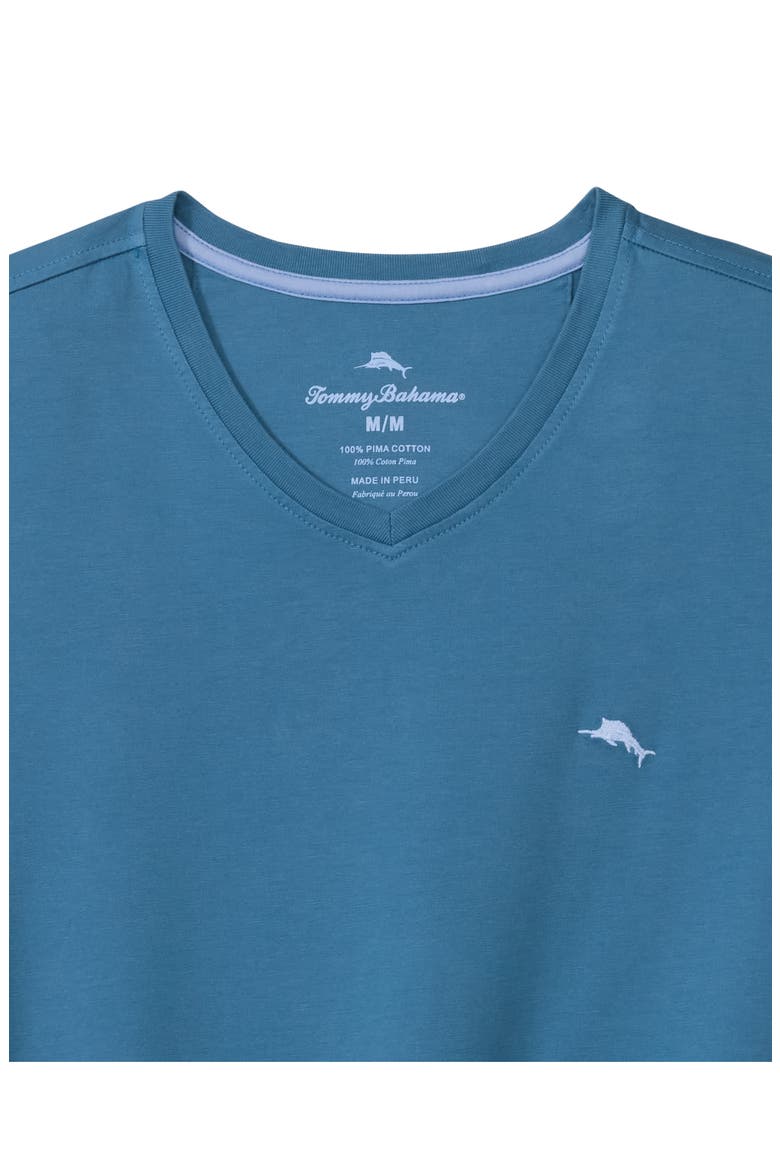 New Bali Skyline V-Neck Pima Cotton T-Shirt, Alternate, color, DUTCH BLUE