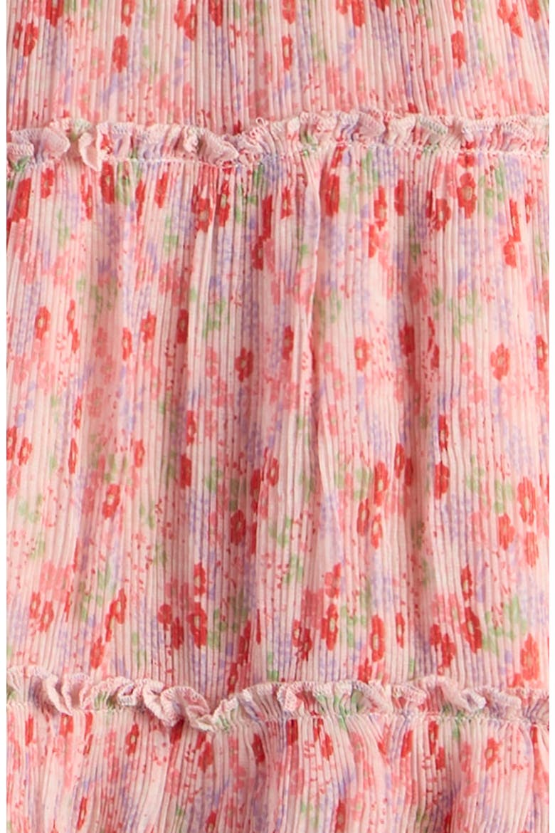 Kids' Tiered Smocked Dress, Alternate, color, PINK DOGWOOD DENSE DITSY
