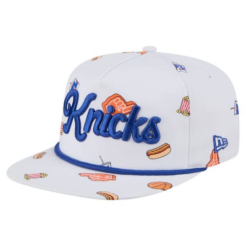 Men's New Era White New York Knicks Team Cheer Rope 19TWENTY Adjustable Hat