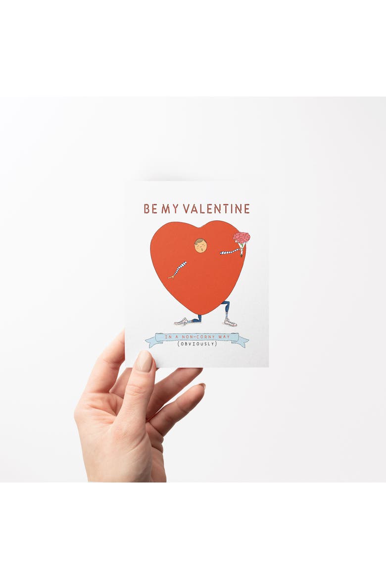 Love/Valentine's Greeting Card Pack (3ct) "Valentine In A Non Corny Way", Alternate, color, Multi-Pack