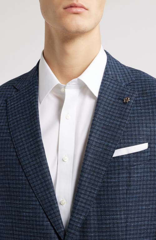 Hugo Boss Boss Hutson Textured Sport Coat In Dark Blue