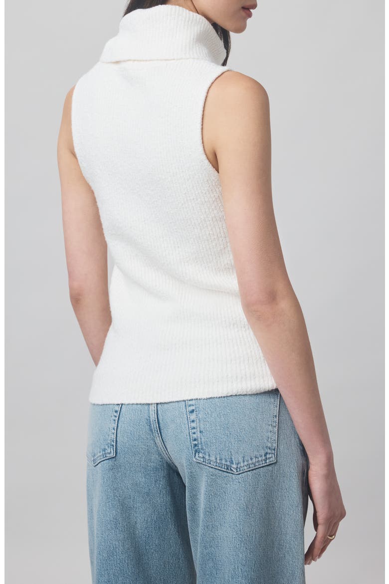 x @cellajaneblog Sleeveless Turtleneck Sweater, Alternate, color, SNOW