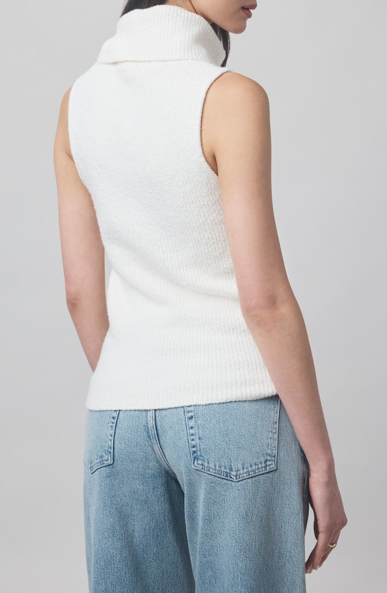 Splendid x @cellajaneblog Sleeveless Turtleneck Sweater, Alternate, color, Snow