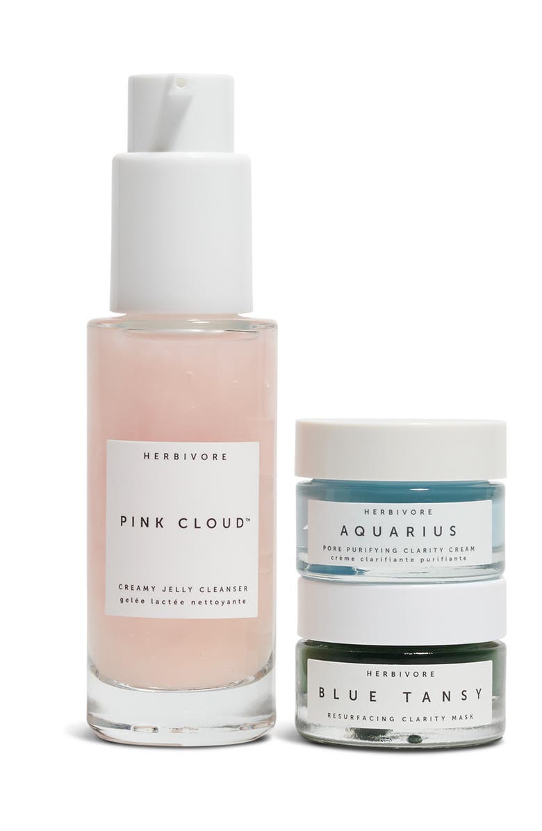 Herbivore Botanicals Waves of Clarity Skin Care Set USD $37 Value, Main, color,