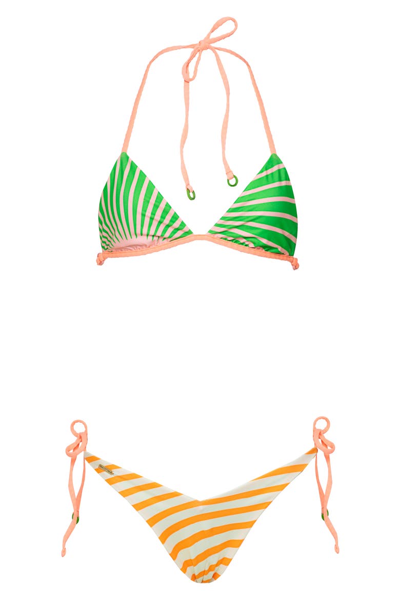 Sunshine Reversible Side Tie Bikini Bottoms, Alternate, color, ORANGE