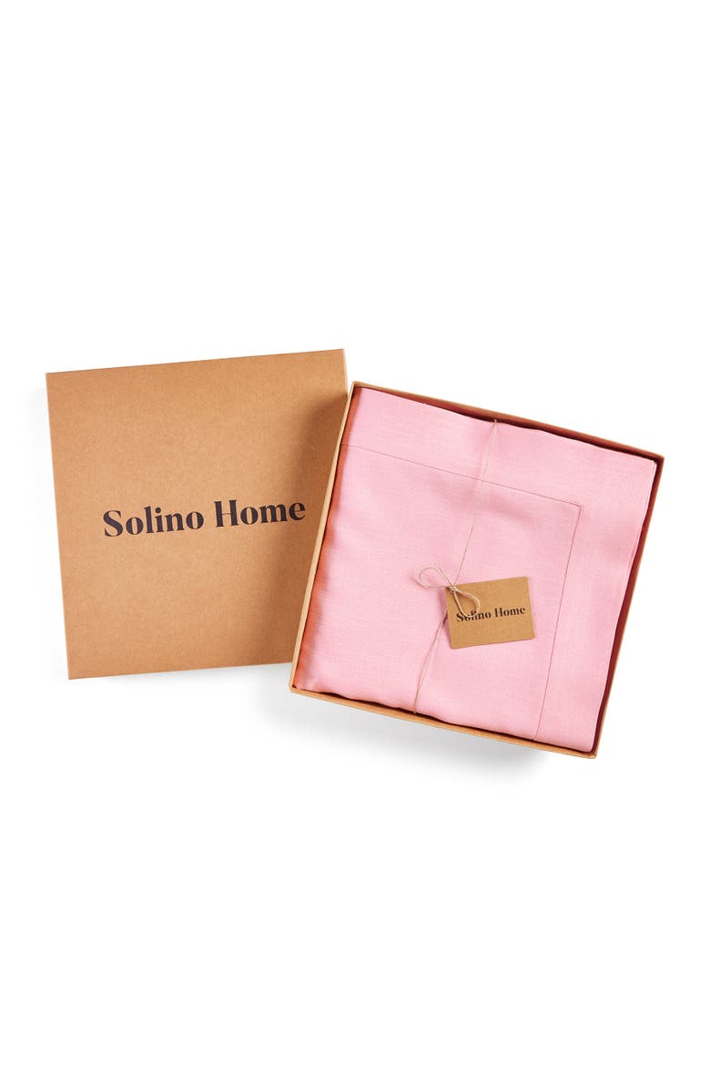 Linen Tablecloth - Fete, Alternate, color, Pink Lemonade