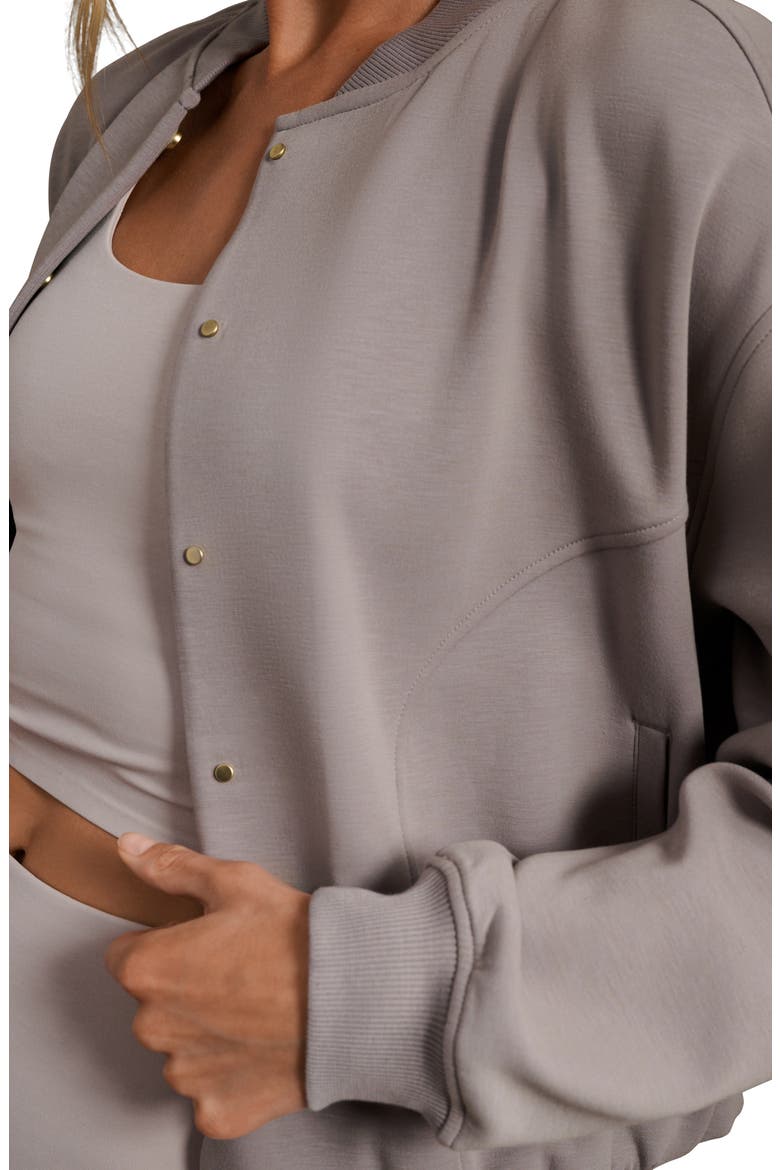 Dreamglow OMW Bomber Jacket, Alternate, color, TAUPE MIST