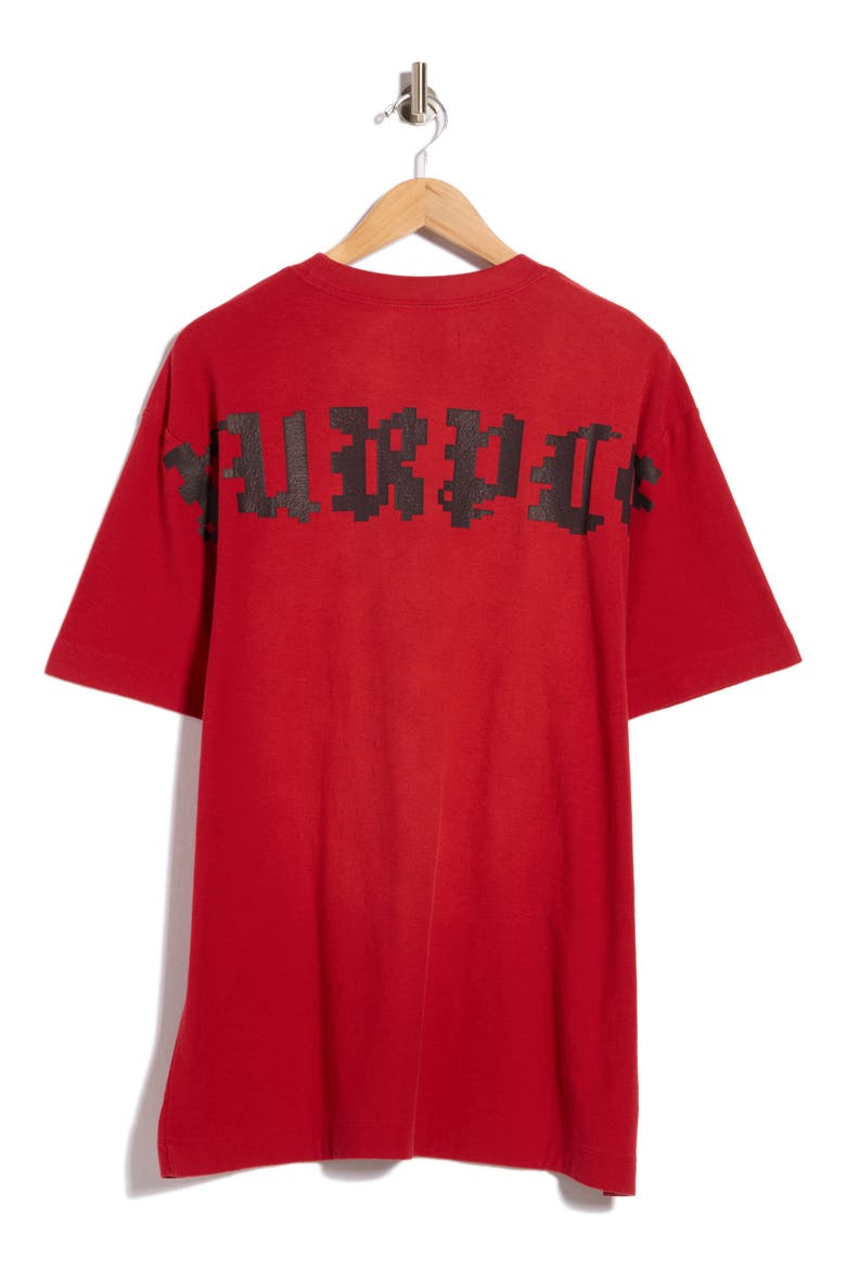 Textured Jersey Graphic T-Shirt, Alternate, color, RED
