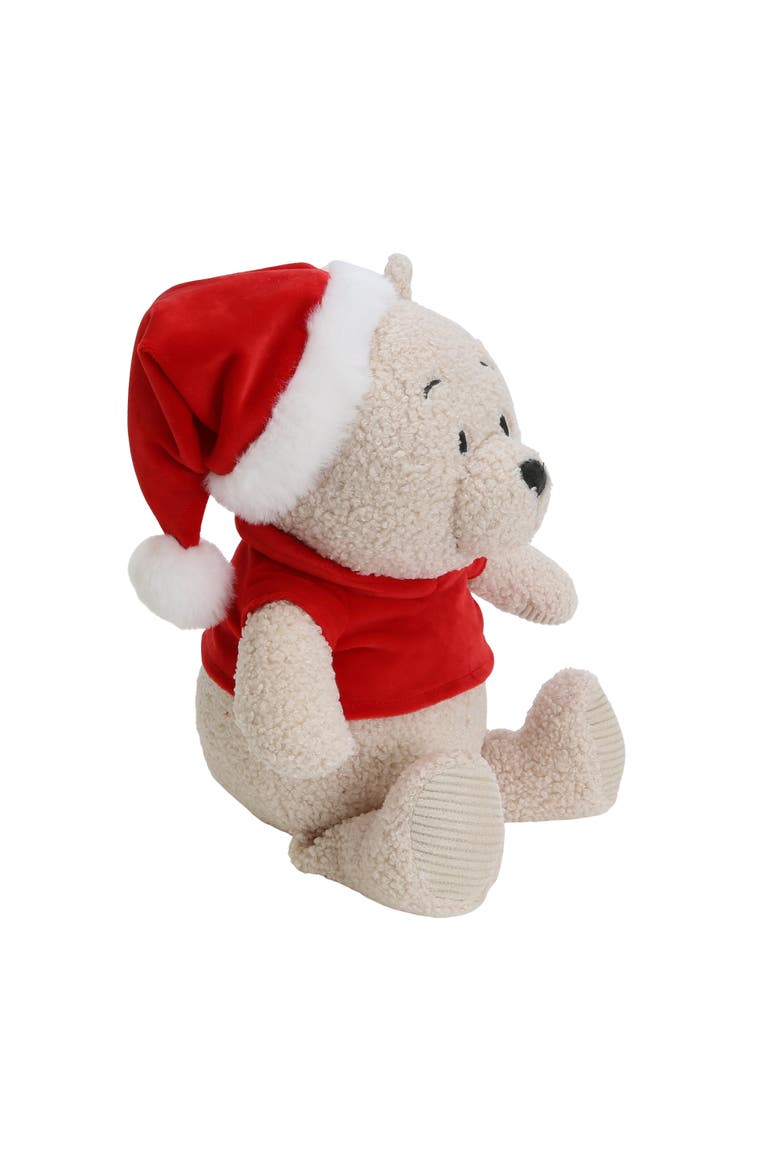 Disney Winnie the Pooh Holiday Christmas Plush Stuffed Animal Toy, Alternate, color, Cream