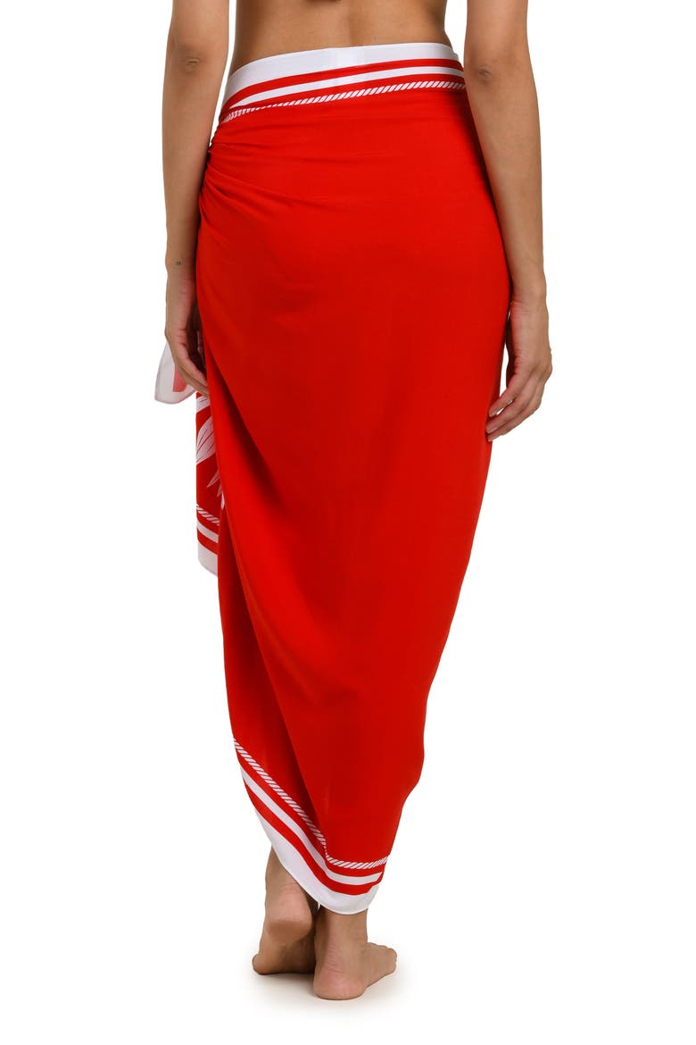 Mariner Cover-Up Pareo, Alternate, color, RUBY