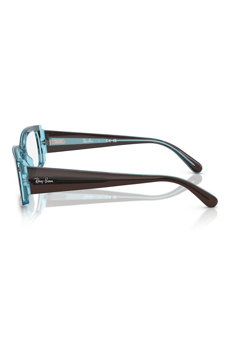 Miriam 54mm Square Optical Glasses, Alternate, color, BLUE BROWN
