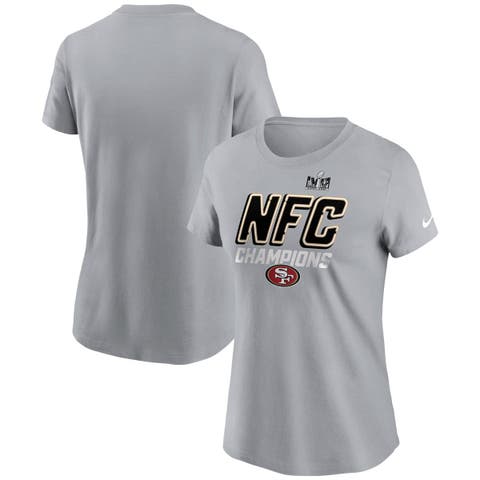 Women's Nike  Gray San Francisco 49ers 2023 NFC Champions Iconic T-Shirt