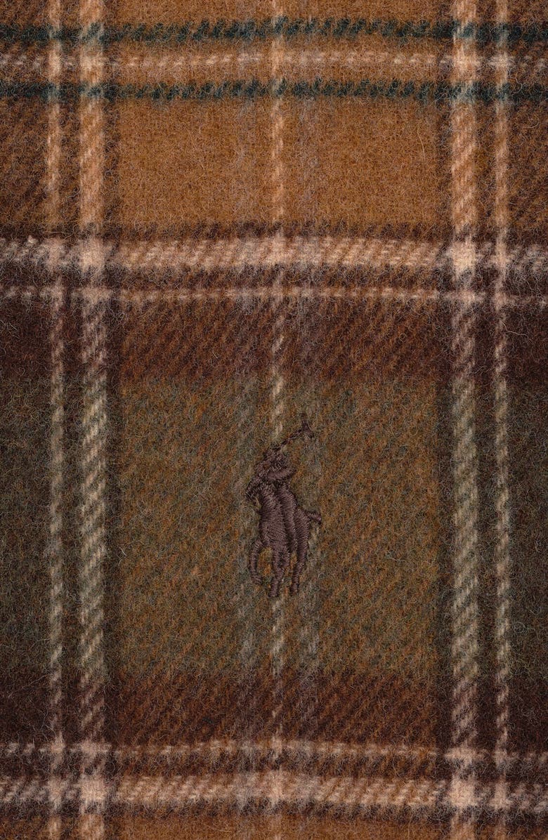 Polo Ralph Lauren Recycled Classic Plaid Scarf, Alternate, color, Brown Multi
