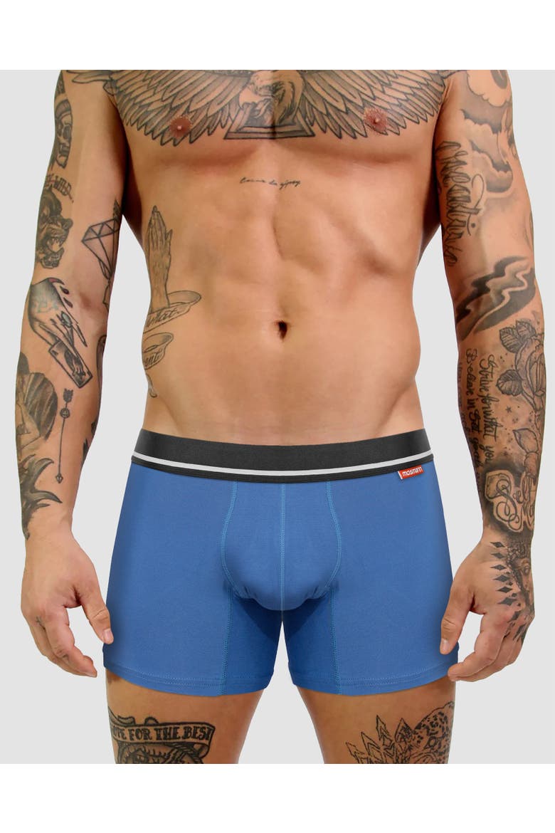 Men's Ultra-Soft Boxers, Main, color, Blue/Black