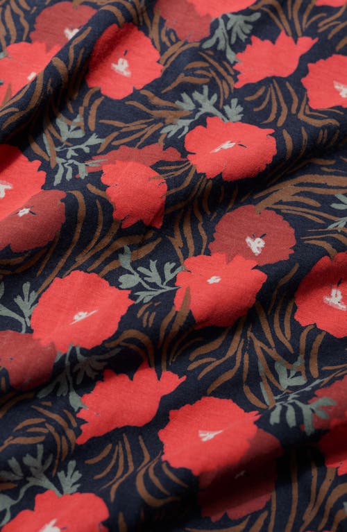 Seasalt Cornwall Embrace Floral Button-up Shirt In Red