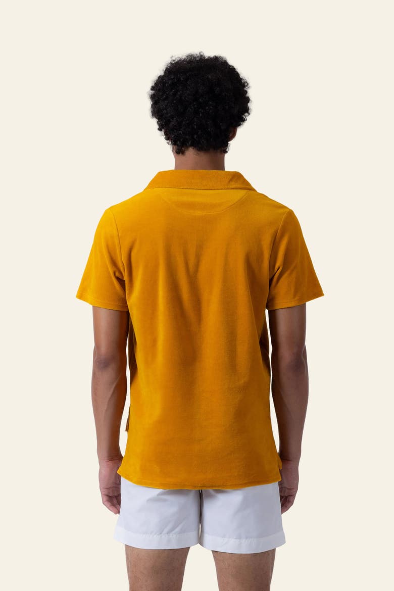 Riviera Terry Cloth Polo, Alternate, color, Golden Yellow