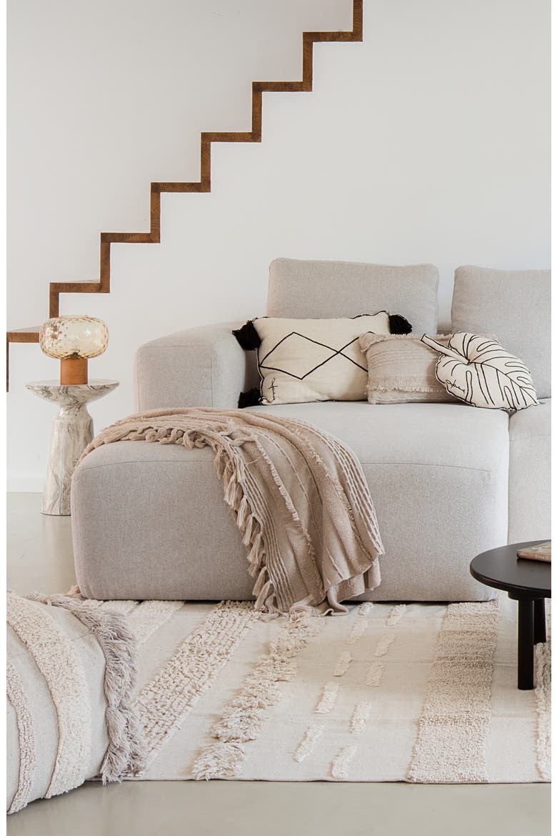 Air Dune Knit Accent Pillow, Alternate, color, NATURAL