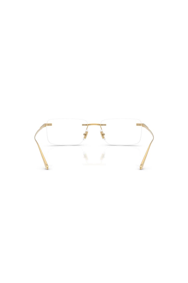 56mm Rectangle optical glasses, Alternate, color, Gold