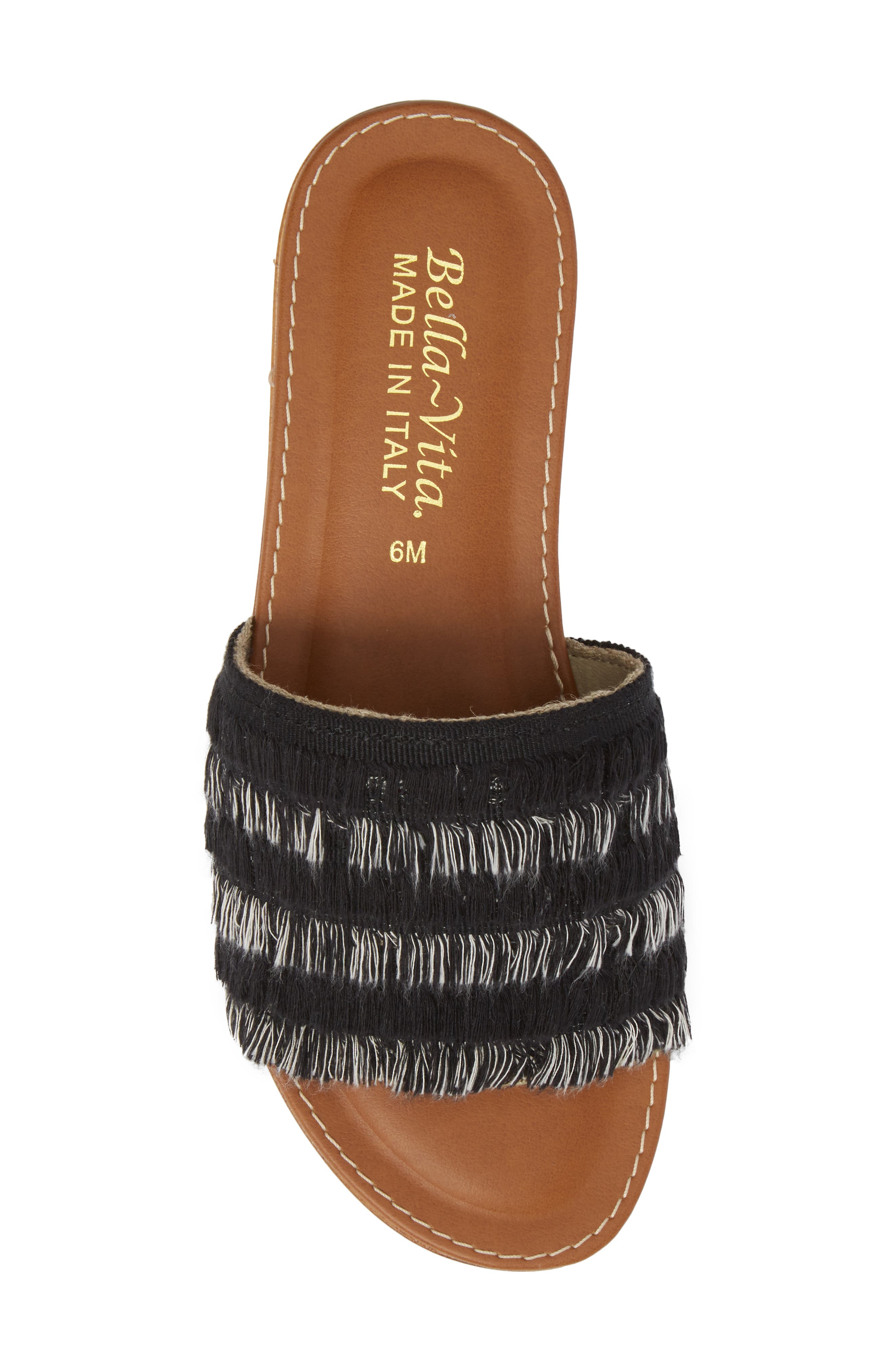 Abi Slide Sandal, Alternate, color, BLACK FABRIC