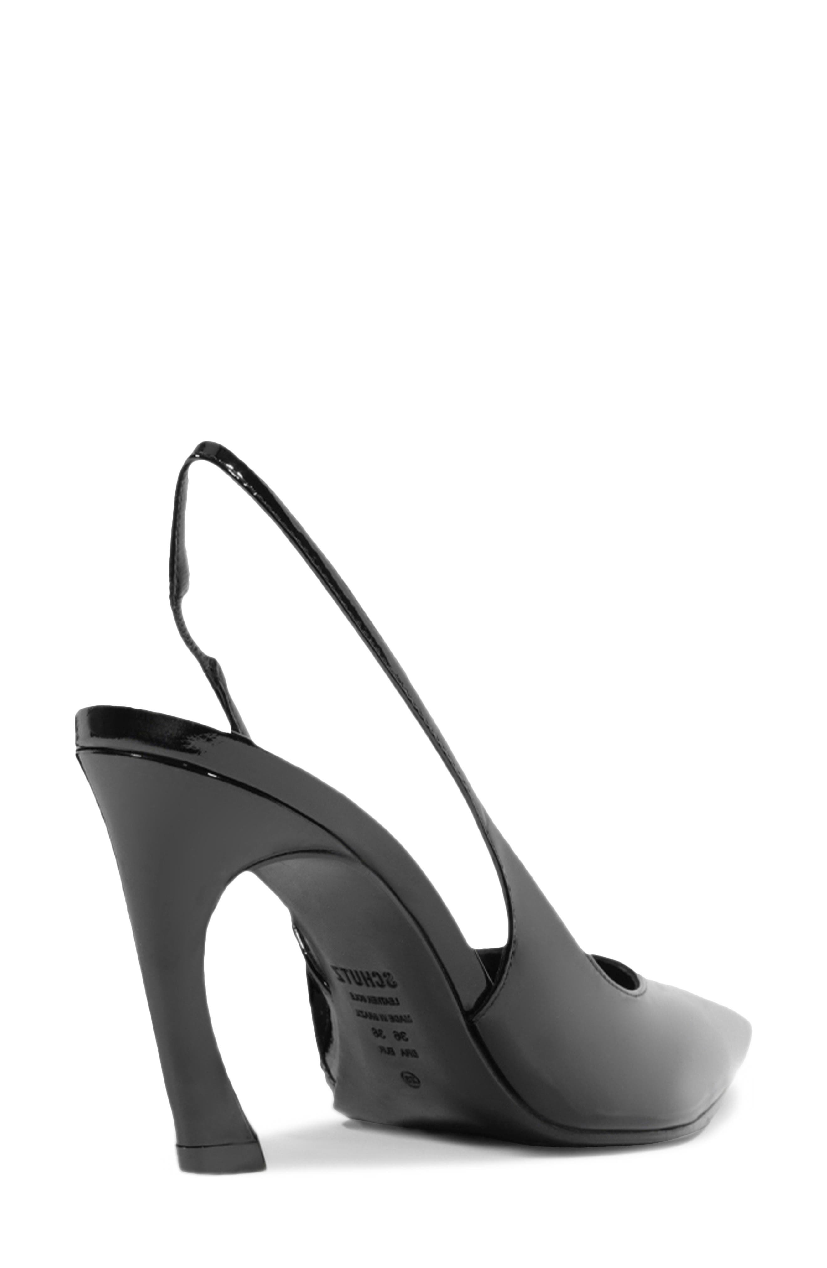 Schutz Lexi Pointed Toe Slingback Pump, Alternate, color, Black