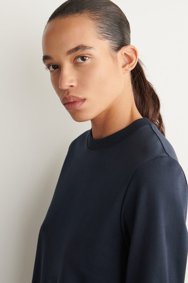 Clean Cut Long-Sleeved T-Shirt, Alternate, color, NAVY