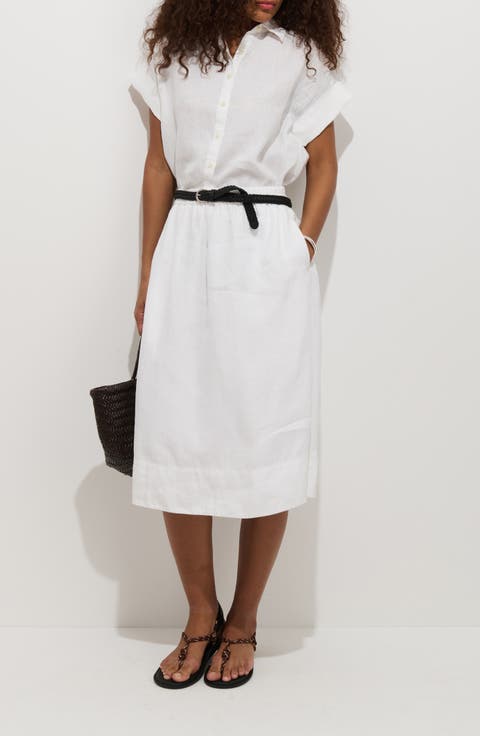 Maddie Linen Short Sleeve Button-Up Shirt