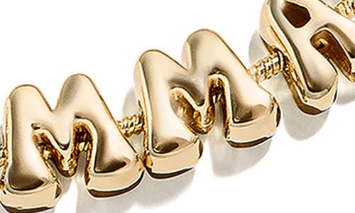 Baublebar Personalized Disney® Bubble Charm Slider Bracelet In Gold