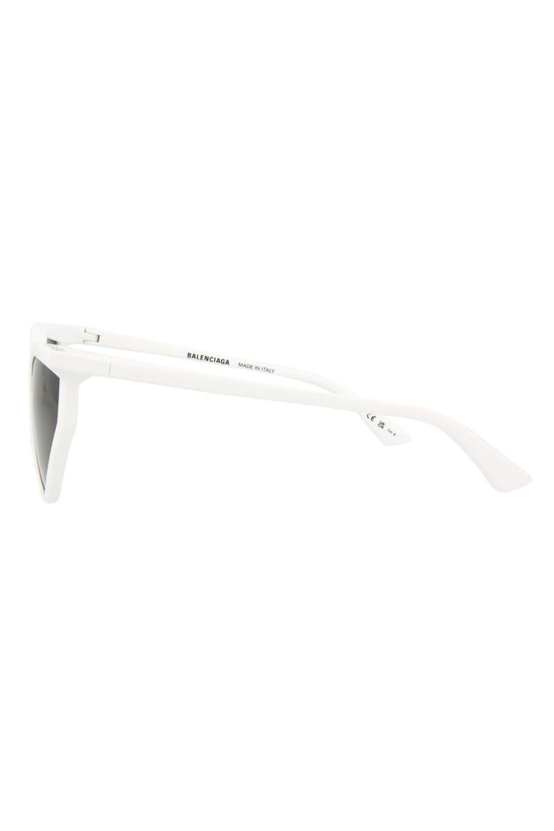 56mm Cat Eye Sunglasses, Alternate, color, WHITE WHITE GREY
