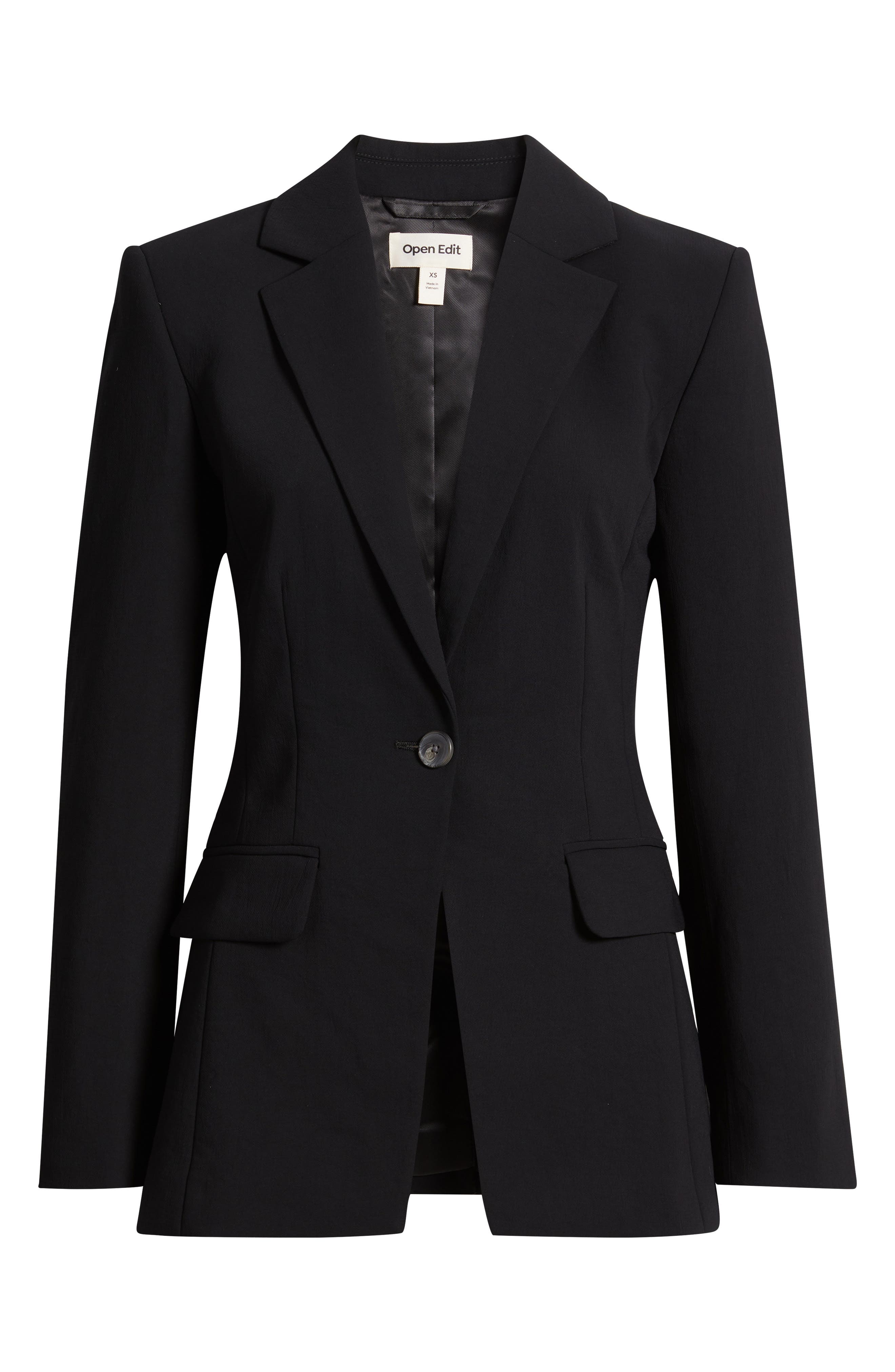 Женские пиджаки Open Edit Curator Crepe Fitted Blazer — фото 8