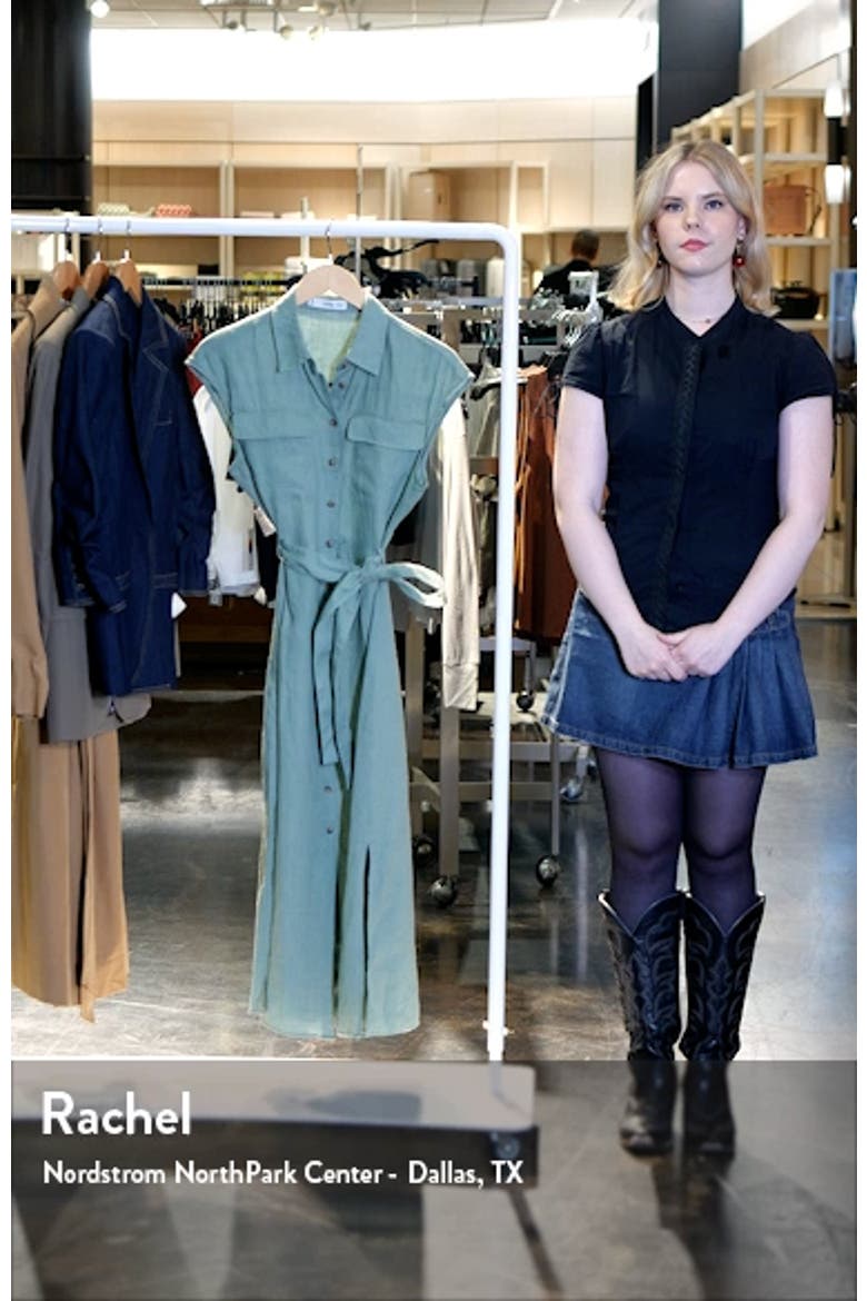 Quito Tie Waist Linen Shirtdress video