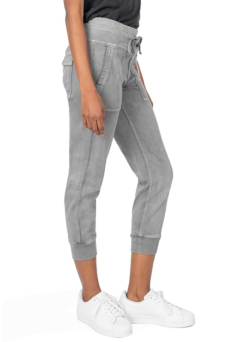 KUT from the Kloth Mirabella Crop Joggers, Alternate, color, GREY/ GREY