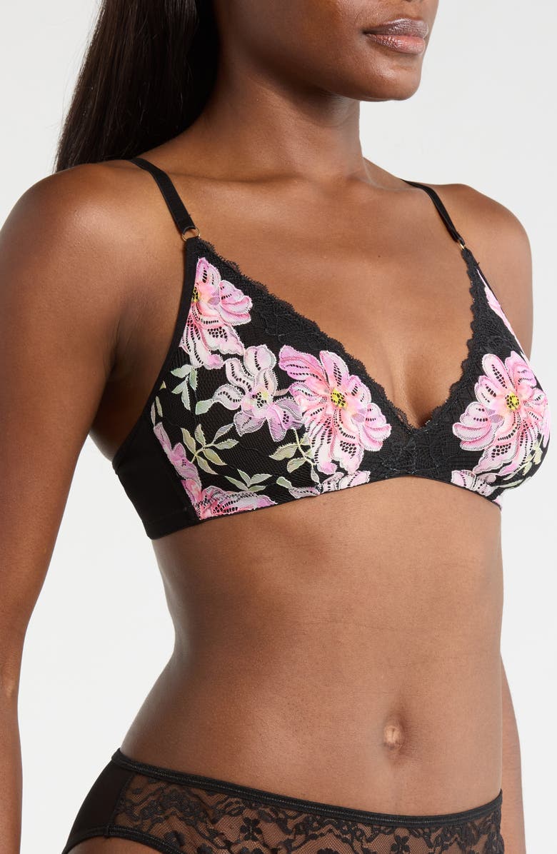 KILO BRAVA Lace Bralette, Alternate, color, Printed Primrose