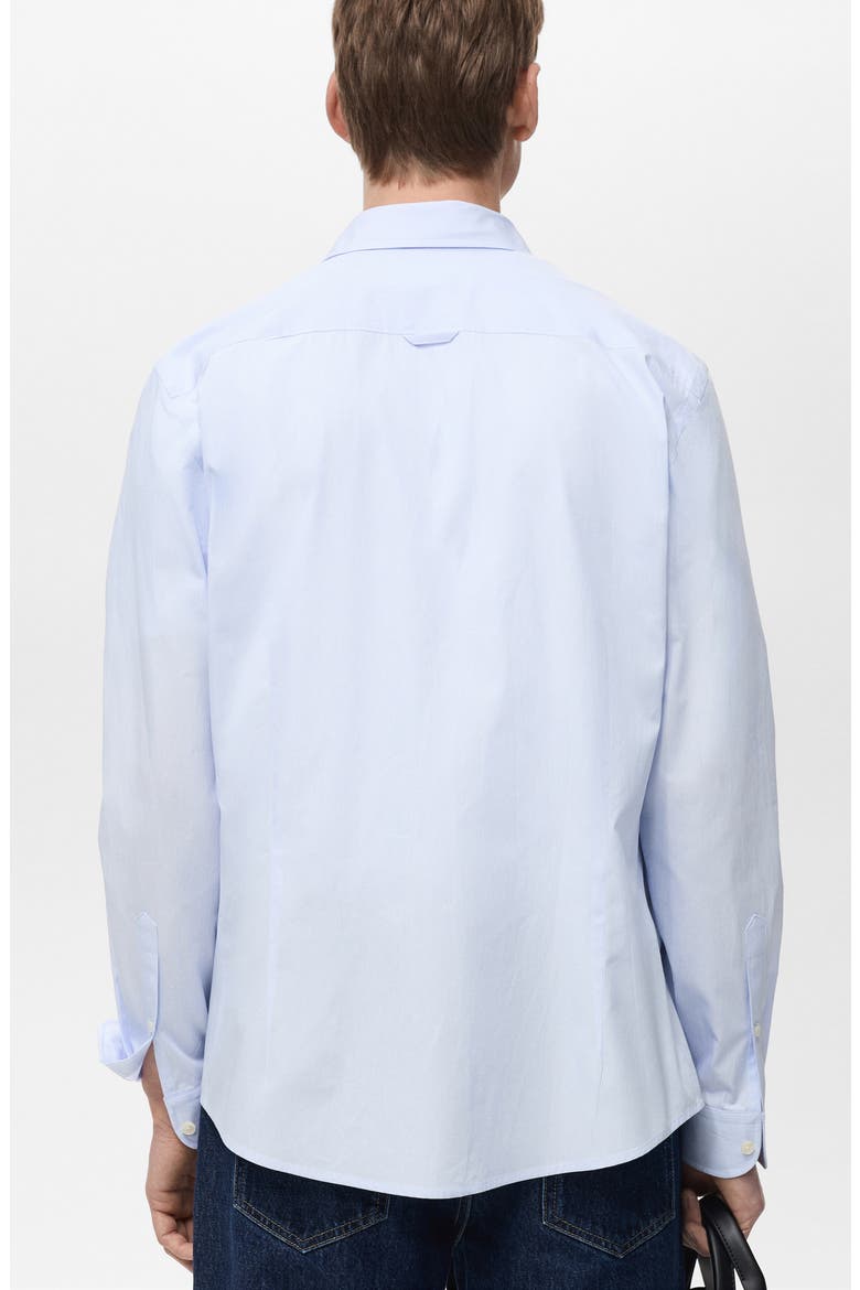 Stripe Slim Fit Button-Up Shirt, Alternate, color, SKY BLUE