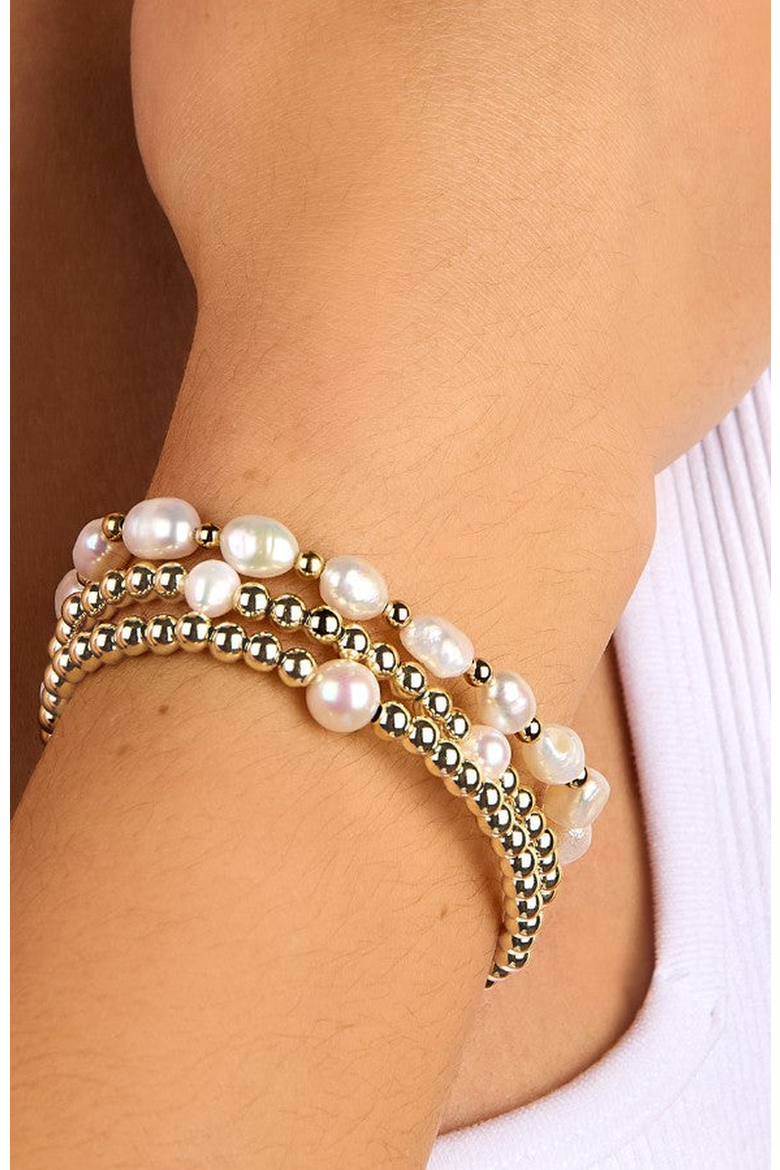 Avery Pearl Bead Bracelet, Alternate, color, White