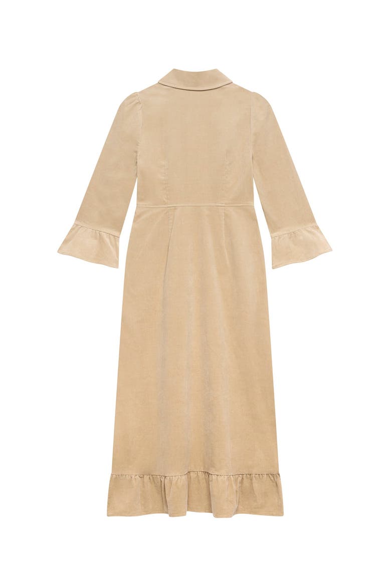 Corduroy Midi Dress, Alternate, color, Neutral