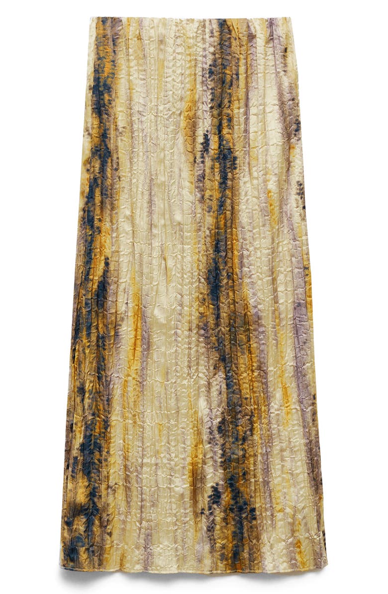 MANGO Textured Satin Skirt, Alternate, color,