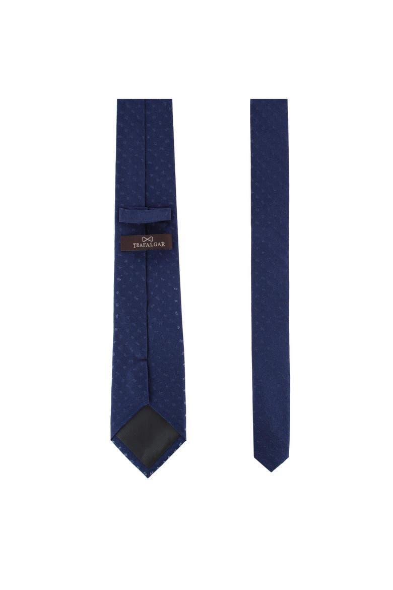 Best Dad Ever Novelty Silk Necktie, Alternate, color, Navy Blue