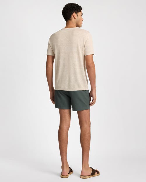 Onia Calder Side Elastic 4"  Swim Trunk In Gray